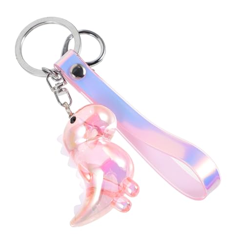 SOIMISS 3 STK Taschenverzierungen Spielzeug dinozug geschengutsein dinomask rang Schlüsselanhänger Schlüsselhalter Auto schlüssel Halter Schlüsselbund Geburtstagsgeschenk Acryl Rosa von SOIMISS