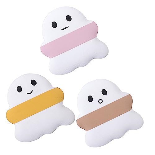 SOIMISS 3 Stck. Teiliges Makeup Puff Ghost Form Trockener und Nasser Einsatz Puderquaste mit Fingerschlaufe Weiche Kosmetikpuff für Puder Foundation Concealer Tragbar für Damen von SOIMISS