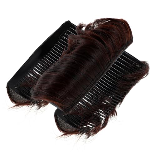 SOIMISS 3 Stück Haarpolster Unsichtbar Haarvolumen Basis Werkzeug Hoher Scheitel Wirkung Tiefbraun für Frauen Mädchen Volumensteigerung Haarknoten Styling Insert von SOIMISS