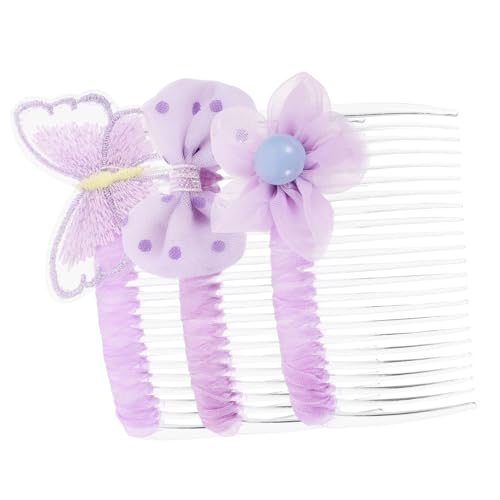 SOIMISS 3 Stück Haarschmuck Haarkämme mit Dekorativem Schmetterlings Design Transparente Kunststoff Kämme zum Hochstecken Elegant für Braut Frauen und Mädchen bei Hochzeiten und Partys von SOIMISS