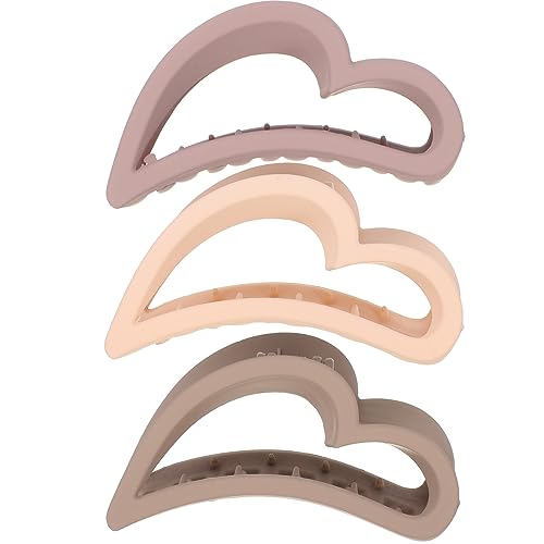 SOIMISS 3stücke Herz-haarklammer Für Kurzes Haar Haarklammern Für Hinten Haarklammerhalter Haar Zubehör Für Frauen Geeignet Für Haartypen Für Partys Und Täglichen Gebrauch von SOIMISS