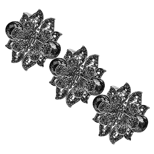 SOIMISS 3 Stück Legierung Haarklammer für Frauen Rutschfeste Kieferklammer Dekorative Haarnadel für Jeden Anlass Stilvolle Haarspange zum Halten von Haaren Beim Schminken oder Waschen von SOIMISS