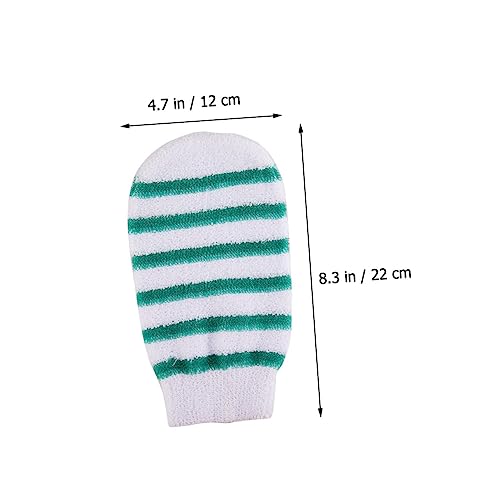 SOIMISS 3 Stück Peelinghandschuhe Doppelseitige Duschhandschuhe aus Baumwolle Exfolierende Waschhandschuhe für Damen und Herren zur Gründlichen Hautreinigung und Sanften Zufällige Farbe von SOIMISS