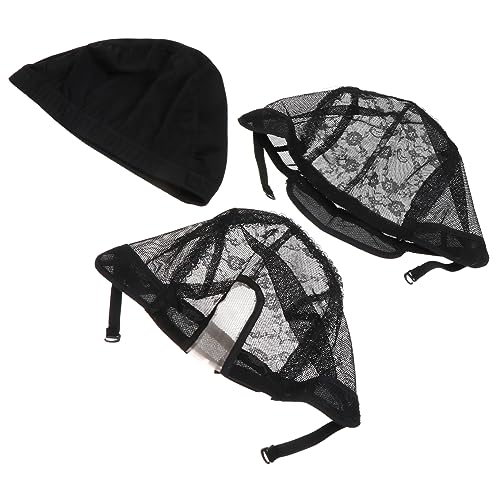 SOIMISS 3stücke Perücken-netzkappe Multifunktionale Kopfhaube Für Damen Perücken Leicht Und Atmungsaktiv Einfach Zu Waschen Und Pflegen von SOIMISS