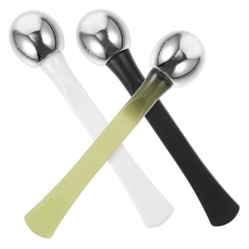 SOIMISS 3 Stück Teiliges Augenmassage mit Creme Spatel und Kosmetik Löffel Enden für Augencreme Auftrag und Massage Wiederverwendbar für Zuhause und Professionelle Anwendung von SOIMISS