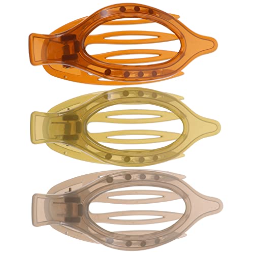 SOIMISS 3 Stück Teiliges Haarklammern für Damen Kurvige Haarclips aus Hochwertigem Acryl für Dickes und Dünnes Haar für Alltag und Besondere Anlässe Transparenten Farbtönen von SOIMISS