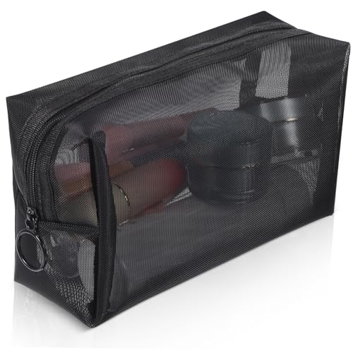 SOIMISS 3 Stück Teiliges Mesh Kosmetiktaschen mit Reißverschluss Flexible Netz Kulturbeutel für Reisen Vielseitiger Make Up Organizer Durchsichtiges Aufbewahrungsnetz Kompakt und Leicht von SOIMISS