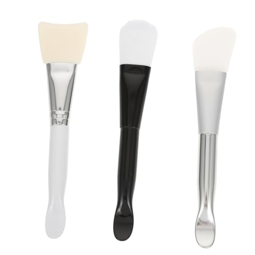 SOIMISS 3 Stück Teiliges Silikon Spatel Flexibler Pinselapplikator für Gesichtsmaske Tonerde und Körperpflege Wiederverwendbar Tragbar für DIY masken und Hautbehandlungen Zufällige Farbe von SOIMISS