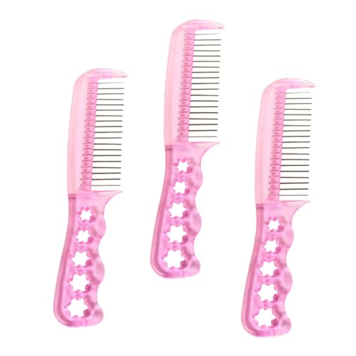 SOIMISS 3 Stück Teiliges Statische Puppenperückenbürsten mit Drahtborsten Sanfte Haarentwirrung Ergonomischer Griff für Puppen und Synthetische Perücken für Mädchen von SOIMISS