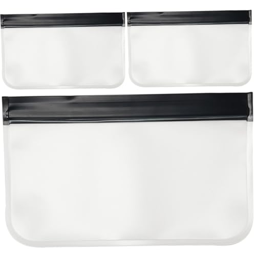 SOIMISS 3 Stück Teiliges Transparentes Kosmetiktaschen aus Peva Mattiert Kompakt und Leicht für Reise Makeup Aufbewahrung und Toilettenartikel Praktische Kulturtasche für Damen und Herren von SOIMISS