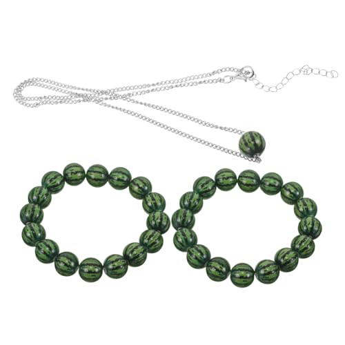 SOIMISS 3stücke Wassermelonen-armband Für Damen Handgefertigt Mit Tropischem Fruchtmotiv Als Lässiges Accessoire Für Sommer Verstellbares Perlenarmband Als Freundschaftsschmuck Für von SOIMISS