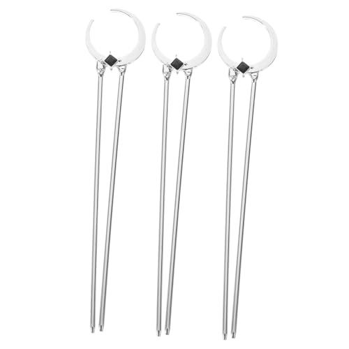 SOIMISS 3 Stück Vintage Haarnadeln aus Teiliges Haarstyling für Damen mit Mond Dekoration für Hochsteckfrisuren und Besondere Anlässe von SOIMISS
