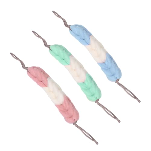 SOIMISS 3 Stücke Teiliges Langes Duschband aus Weichem Material Effizienter Körperpeeling Handtuch mit Zugbändern für Rückenreinigung und Sanfte Hautpflege im Bad Zufällige von SOIMISS