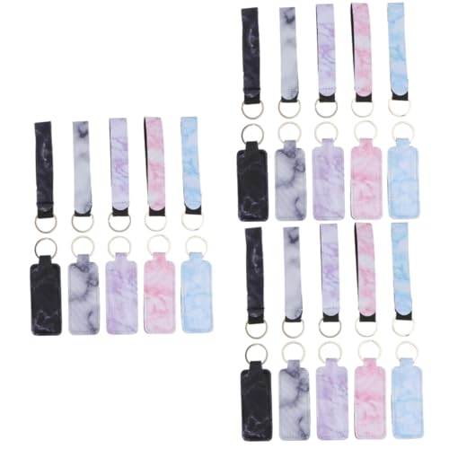 SOIMISS 30stücke Teiliges Neopren Lippenstift Mit Schlüsselanhänger Vielseitige Tragetasche Für Lippenpflegeprodukte Praktische Handgelenk-lanyards Bunten Farben Für Unterwegs von SOIMISS