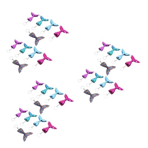 SOIMISS 30stücke Teiliges Meerjungfrau Pailletten Schlüsselanhänger Doppelseitige Dekoration Modischer Für Handtaschen Und Langlebiges Material Leuchtenden Farben Regenbogen von SOIMISS