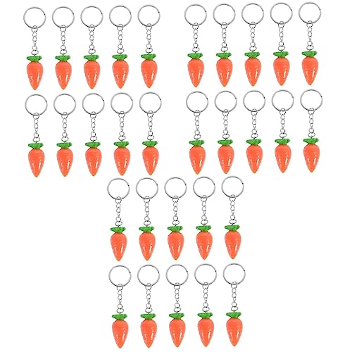 SOIMISS 30stücke Mini Karotten Dekorationen Kreative Schlüsselanhänger Und Für Taschen Ostern Dekoration Und Geschenkidee Adorable Carrot Pendants von SOIMISS