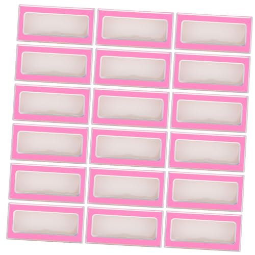 SOIMISS 30 Stück Wimpern Aufbewahrungsbox Leere Wimpern Verpackungsbox Praktischer Eyelash Organizer mit Sichtfenster für Kosmetiktaschen und Unterwegs von SOIMISS