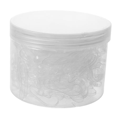 SOIMISS 300 Teiliges Transparente Haargummis aus Schonendem Material Elastische Kleine Haargummis für Junge Mädchen Mädchen und Frauen Vielseitige Weiche Haarschleifen für Alltag und von SOIMISS