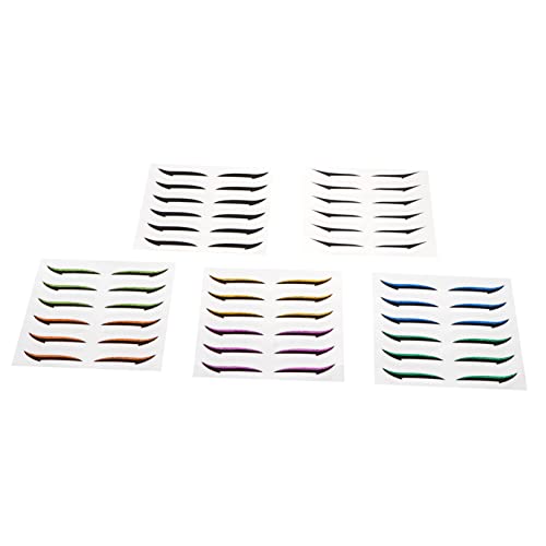 SOIMISS 36 Paare doppelter Augenlidaufkleber Erwachsene Eyeliner wasserfest Augen-Make-up-Aufkleber Halloween Streifen Party Eyeliner-Band Doppel -Augenlid -Klebeband Eyeliner-Aufkleber von SOIMISS