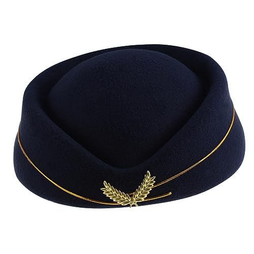 SOIMISS 3St Air Stewardess-Kappe Top-Hat-Kostü Fliege Flugbegleiterin Kostü weißer Hut nautische Hüte stewardess hut erstlingsmütze kleider matrosen hut Stewardess-Hut Stewardess ütze von SOIMISS
