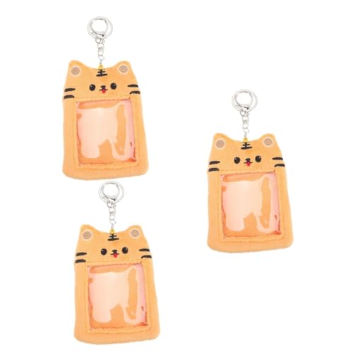 SOIMISS 3stücke Plüsch Fotokartenhalter Cartoon Schlüsselanhänger Für Id Und Kreditkarten Kawaii Design Für Und Sammler Passend Zu Feiern Und Anlässen von SOIMISS
