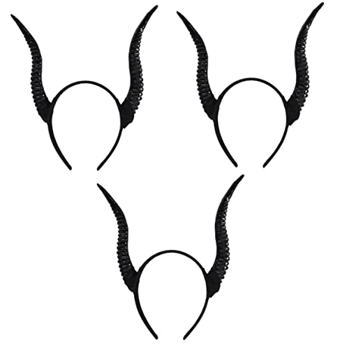 SOIMISS 3stücke Halloween Kostüm Horn Stirnband Lustiges Cosplay Haaraccessoire Für Damen Bequeme Und Langlebige Kopfbedeckung Für Halloween Maskeraden Und Themenpartys Für Fotos Und von SOIMISS