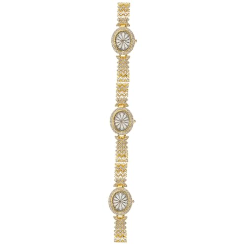 SOIMISS 3St Damenuhr Damenarmbanduhr Dekoration ansehen Diamantuhren für Damen hautfreundliche Uhr Goldene Armbanduhr Business Armbanduhr Frauen beobachten Uhrenverzierung Metall von SOIMISS