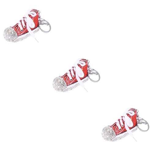 SOIMISS 3stücke Mini Schuh Schlüsselanhänger Kreativer Schlüsselhalter Aus Funkelndem Material Für Taschen Und Rucksäcke Langlebig Und Stilvoll Perfektes Für Freunde Farbenfrohe von SOIMISS