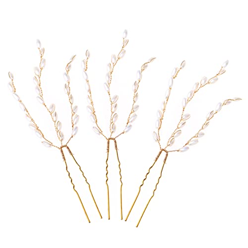 SOIMISS 3St Haarnadel aus Weizenohrperlen Mini-Haarspange Blumenmädchen Haarnadel japanischer Haarstab Hochzeitsschmuck Hochsteckfrisur Haarschmuck kleine Perlenhaarnadeln Legierung Golden SOIMISS 3St Haarnadel aus Weizenohrperlen Mini-Haarspange Blumenmädchen Haarnadel japanischer Haarstab Hochzeitsschmuck Hochsteckfrisur Haarschmuck kleine Perlenhaarnadeln Legierung Golden von SOIMISS