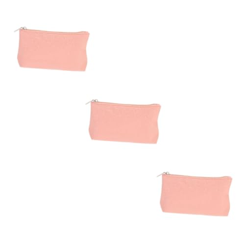 SOIMISS 3stücke Kosmetiktasche Für Damen Tragbare Pu Make-up Aufbewahrung Durchsichtige Handtasche Mit Reißverschluss Für Reisen Shopping Und Alltag Und Kompakter Organizer Für von SOIMISS