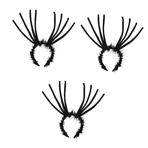 SOIMISS 3St Kostümdekoration Halloween-Partyhut Abschlussball Requisiten Halloweenkostüm halloween haarschmuck halloween kopfschmuck Halloween-Haarband Halloween-Haar-Accessoires Black von SOIMISS