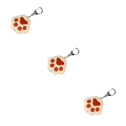 SOIMISS 3stücke Licht Geräusch Katzenkrallen Schlüsselanhänger Beige Mit -leuchten Und Katzenstimme Für Taschen Oder Schlüsselringe Perfektes Für Tierliebhaber Und Kawaii-Fans von SOIMISS