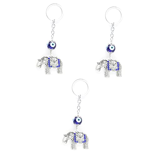 SOIMISS 3St Schlüsselanhänger mit blauen Augen glücklicher Schlüsselanhänger in Herzform Hand Auto wandverkleidung wand polsterung Segens- Schlüsselbund von SOIMISS