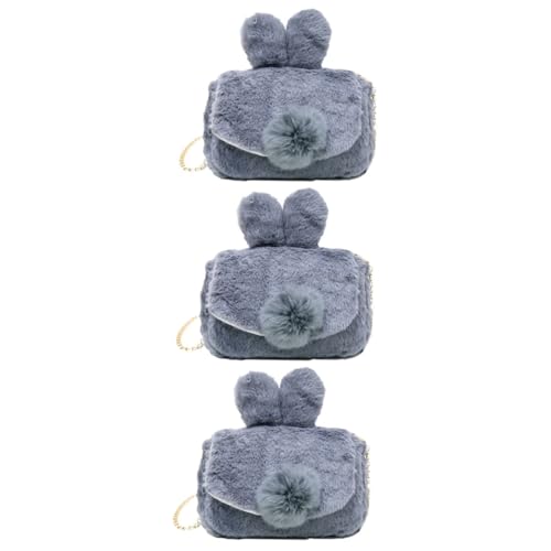 SOIMISS 3stücke Niedliche Plüsch Umhängetasche Im Kaninchen Design Vielseitige Schultertasche Für Mädchen Für Shopping Und Outdoor-aktivitäten Mit Ausreichend Stauraum Für von SOIMISS