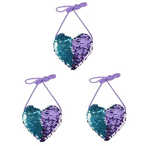 SOIMISS 3St Umhängetasche für Münzen Kinder geldbörse portmonee Kinder geldbörse Glitzernde Geldbörse für Mädchen herzförmige Geldbörse Mini-Umhängetasche Mini-Kuriertasche für Kinder von SOIMISS