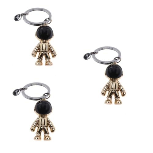 SOIMISS 3stücke Titel Kreativer Weltraum-Roboter Schlüsselanhänger Aus Legierung Stilvoller Schlüsselring Für Männer Und Frauen Modisches Deko-Accessoire Für Taschen Und Schlüssel von SOIMISS