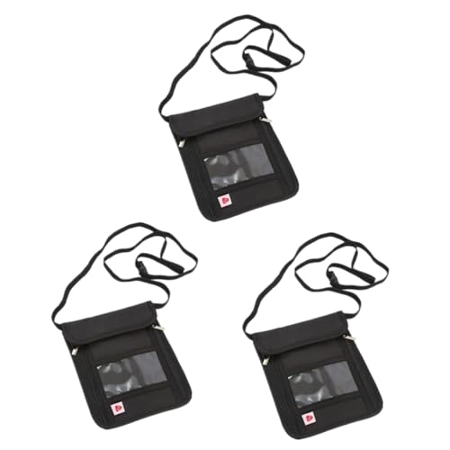 SOIMISS 3St reisepass geldbörse aufbewahrungssack Reisebrieftasche Card Holder Herren aufbewahrungstüten travel Wallet cardholder Reisepasstasche Halter Brieftasche Reise-Nackentasche von SOIMISS