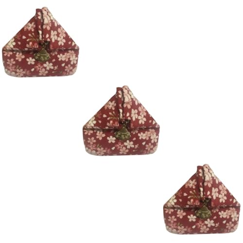 SOIMISS 3stücke Mini Geldbörse Im Japanischen Stil Dreieckige Münztasche Für Damen Kleiner Tragbarer Organizer Für Münzen Und Kleingeld Zufälliger Verschlussstil von SOIMISS