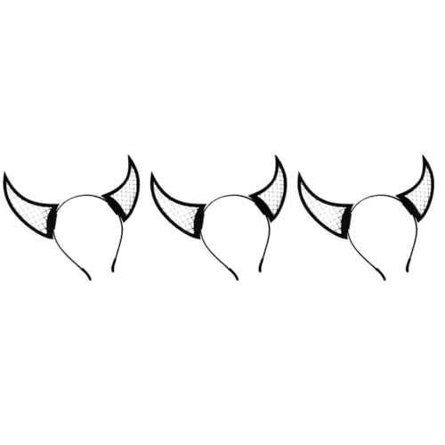 SOIMISS 3 Stücke Dämon Hörner Stirnband Modische Halloween Zubehör Ideal Für Kostüme Requisiten von SOIMISS