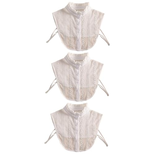 SOIMISS 3stücke Falscher Kragen Für Damen Abnehmbar Mit Spitzenrand Vielseitige Dekoration Für Blusen Und Pullover Für Partys Und Alltag von SOIMISS