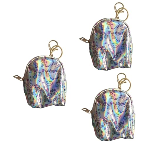 SOIMISS 3stücke Iridescence Mini Geldbörse Reißverschluss Münzbeutel Für Mädchen Tragbare Aufbewahrungstasche Für Kleingeld Für Party Und von SOIMISS