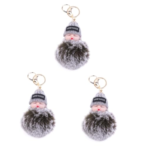 SOIMISS 3stücke Schlafende Babypuppe Schlüsselanhänger Aus Flauschigem Material Niedliches Design Für Schlüssel Zwei Farben Erhältlich Für Männer Und Frauen von SOIMISS