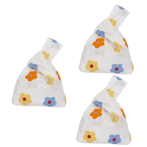SOIMISS 3stücke Blumenmuster Handgelenk Geldbörse Stofftasche Für Damen Als Umhängetasche Praktische Münztasche Für Unterwegs Leicht Und Stylisch von SOIMISS