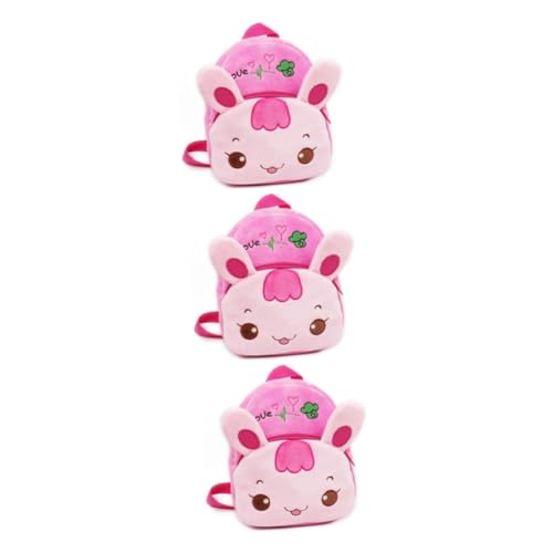 SOIMISS 3stücke Carrot Kindergarten Rucksack Für Jungen Und Mädchen Kleiner Robuster Schulranzen Mit Verstellbaren Schultergurten Für Vorschule Und Kita von SOIMISS