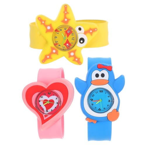 SOIMISS 3stücke Cartoon Kinderuhr Mit Silikonband Armbanduhr Schöne Uhr Für Junge Mädchen Als Zeitanzeige von SOIMISS