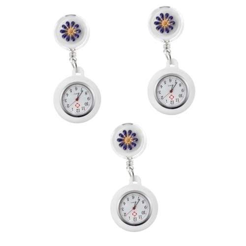 SOIMISS 3stücke Clip-Uhr Mit Großem Ziffernblatt Modischer Fob Taschenuhr Für Frauen Präzise Quarzzeit Leicht Und Tragbar Für Medizinisches Personal Und Studierende von SOIMISS