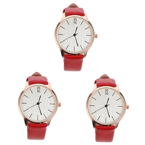 SOIMISS 3stücke Damen Armbanduhr Alloy Einstellbare Uhr Für Freizeit Modische Langlebige Uhr Für Frauen Und Mädchen von SOIMISS