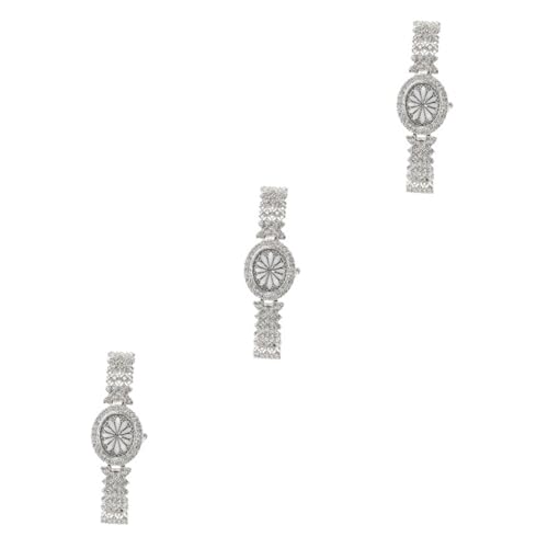 SOIMISS 3stücke Damen Armbanduhr Mit Elegantem Design Leichte Und Dekorative Uhr Für Alltag Und Besondere Anlässe Präzise Zeitanzeige Passend Garderobe von SOIMISS