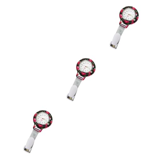 SOIMISS 3stücke Ethnic Flower Watch Tragbare Silikon Taschenuhr Für Präzise Zeitmessung Langlebig Und Stilvoll Für Pflegekräfte von SOIMISS