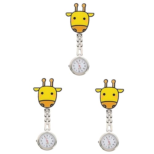 SOIMISS 3stücke Fob Uhr Für Uhr Im REH-Design Tragbare Ansteckuhr Für Medizinisches Personal Und Schüler Klare Ziffern Einsatz Im Gesundheitswesen von SOIMISS